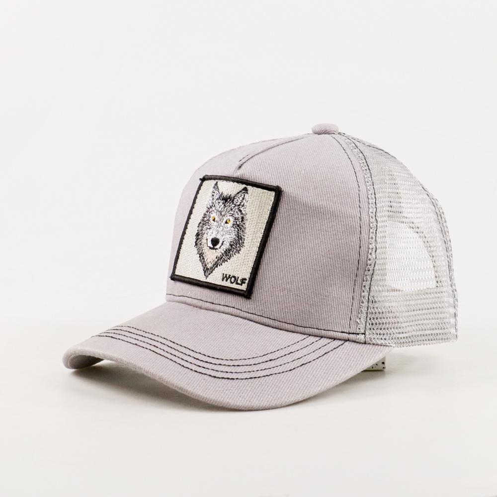 Rhodey Topi Trucker Baseball Wolf Quick Drying Mesh - DH-YK - Gray