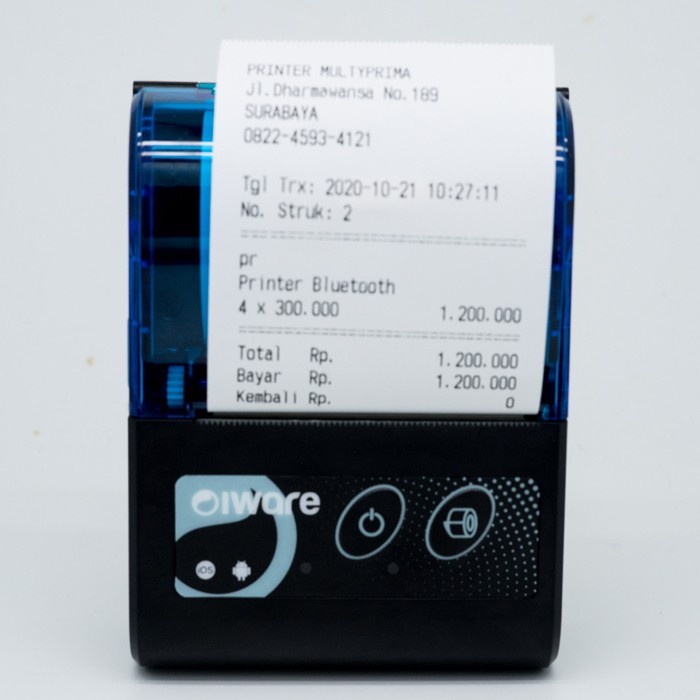 Mini Mobile Printer Bluetooth Thermal untuk kasir/PPOB MP-58MPC
