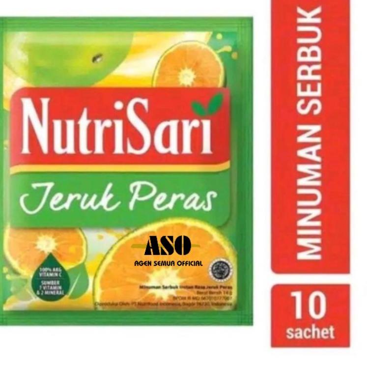 

✨ 7.7 NUTRISARI JERUK PERAS 14g JUPE RENCENG ( ISI 10 ) MURAH !!!