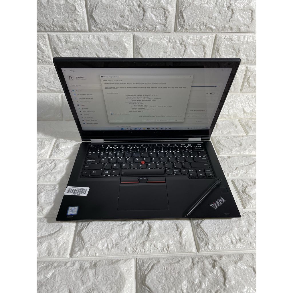 Laptop Second Lenovo Yoga Core i5 / Core i7 SSD Ram 8gb | X380 / L380/ 370