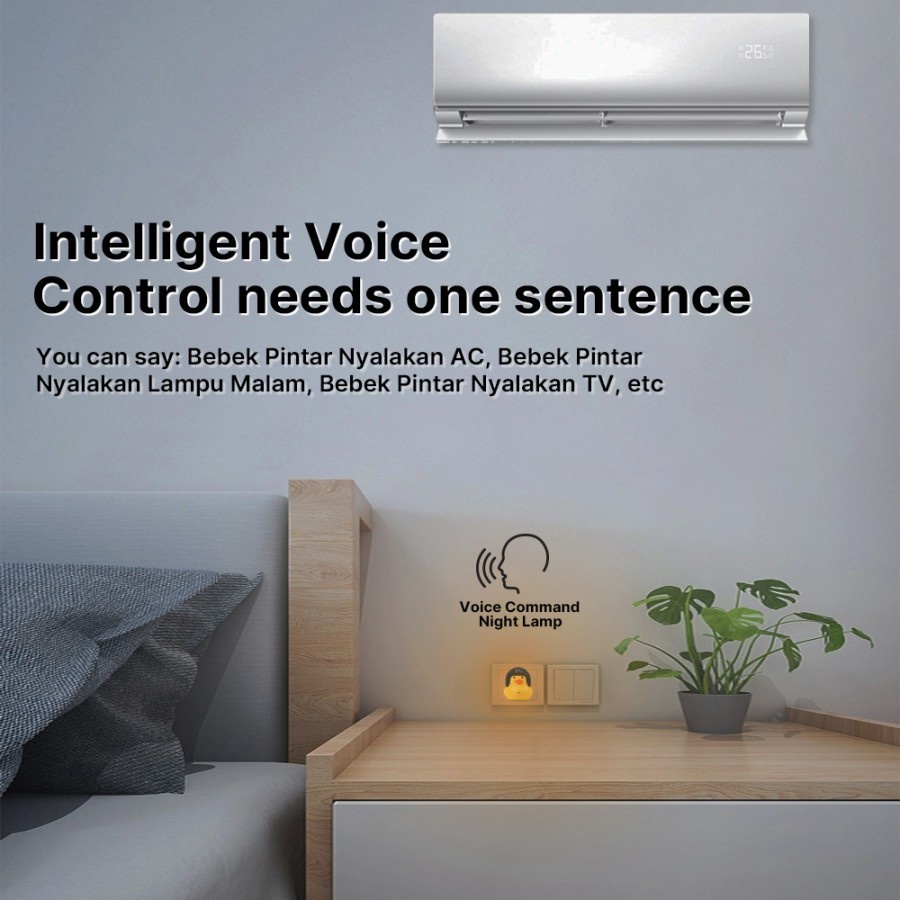 Bebek Pintar Ripple R1 USB Smart AI Remote TV AC Night Lamp