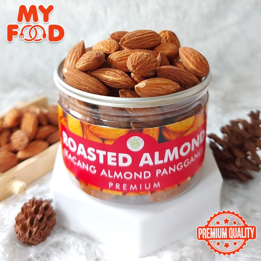 

[Myfoodofficial] - Can Roasted Almond Kacang Almond Panggang Almond Oven Matang Kualitas Premium