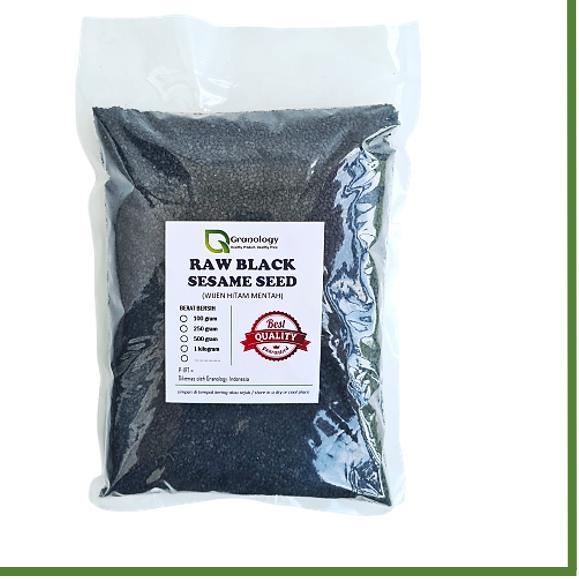 

☆ Biji Wijen Hitam / Black Sesame Seed (1 kilogram) by Granology ۞