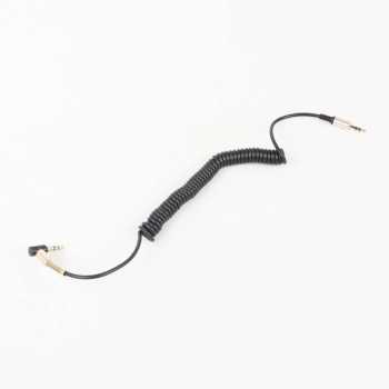 Kabel Audi AUX 3.5mm Spring L Jack Panjang 1.5m / Kabel Aux Audio Male to Male HP Handphone Tablet Laptop PC to Speaker / Kabel Spiral Speaker Anti Kusut Volume Suara Besar Jelas Jernih Konektor Berkualitas Rapi Premium Quality Metal Jack Audio Speaker