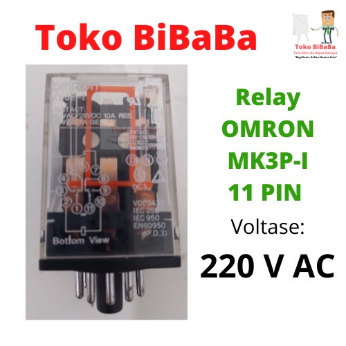 Terlaris Relay Omron Mk3P-I 11 Pin - 220 V Ac