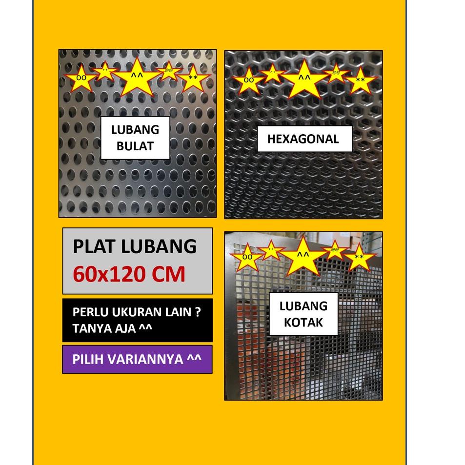 ☃ Plat  - Plat Besi Ram Speaker -  Ram Grill Plat Lubang ♗