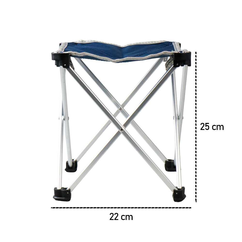 Kursi Lipat Portable Memancing Outdoor Fishing Stool Chair - AE22 - Blue