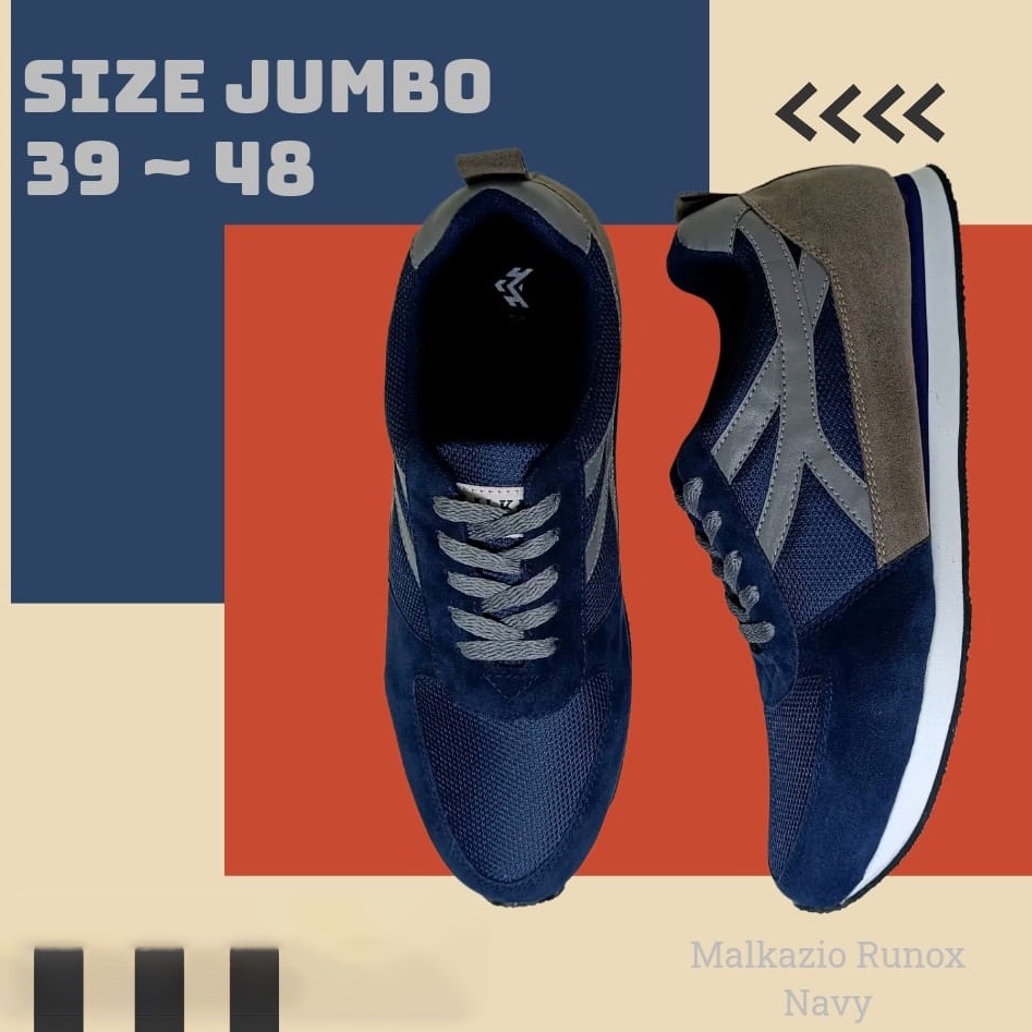 COMPTON BIG SIZE | Sepatu Pria Casual Skate Sneakers Import Ukuran Besar Jumbo 39-48 Premium