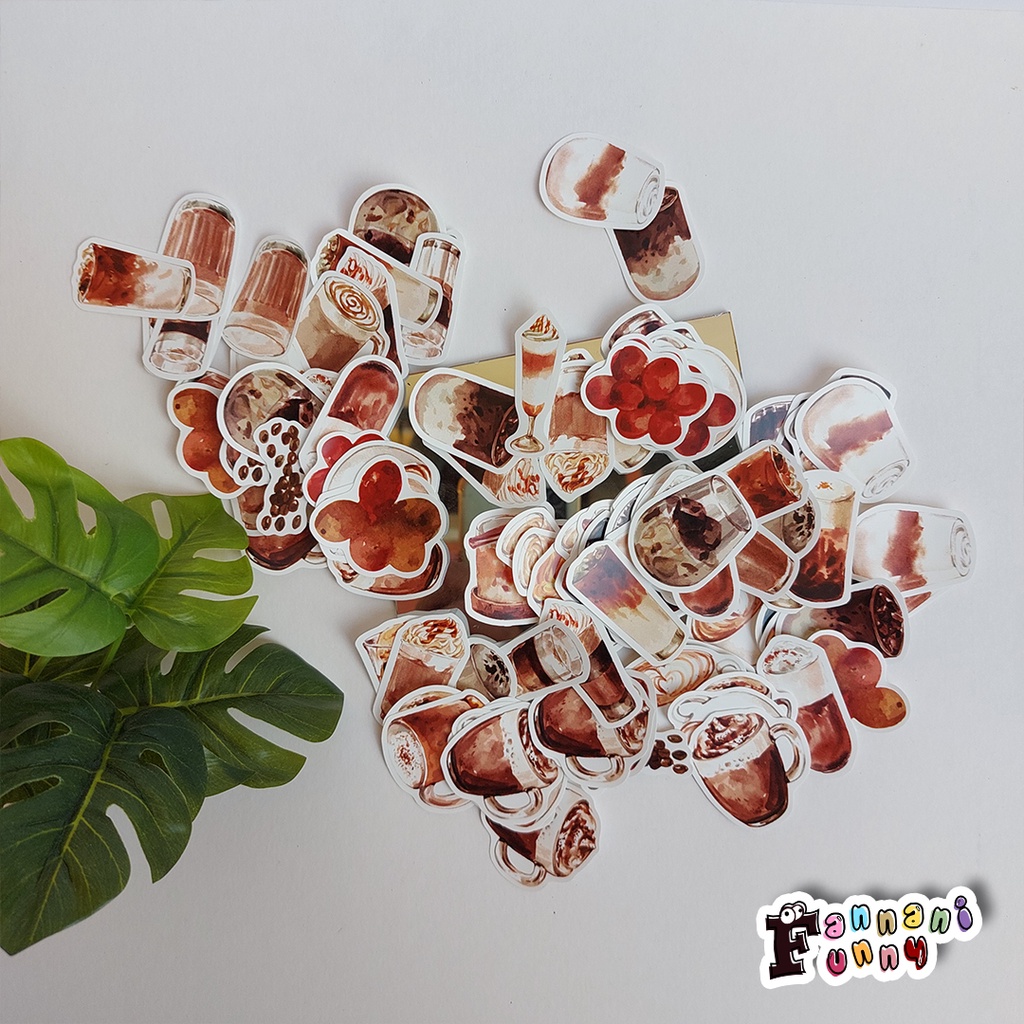 

Stiker cutting variasi coffe eastetik | stiker satuan | sticker korean | stiker cute