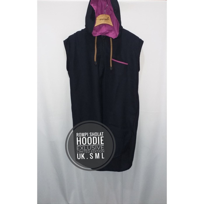 Rompi Sholat rompi sholat hoodie exlusive(R8X1) rompi shalat rompi sholat pria lengan panjang rompi 