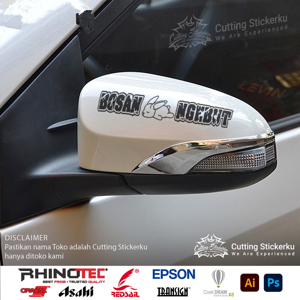 Cutting Stiker Bosan Ngebut Variasi Motor Mobil Sticker Timbul Keren Nyala Dasbor Spakbor Visor Body Kaca Helm Hologram Reflective Tahan Air Bodi Samping Scoopy Vario Beat Nmax Pcx Vespa Aesthetic Windshield Custom Trail Racing Style Street Modif Turbo