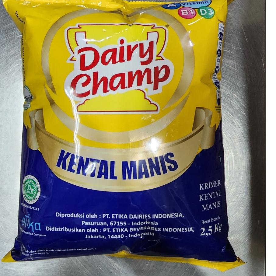 

✫ susu dairy champ 2.5 kg bantal / pouch susu kental 2.5kg ☄