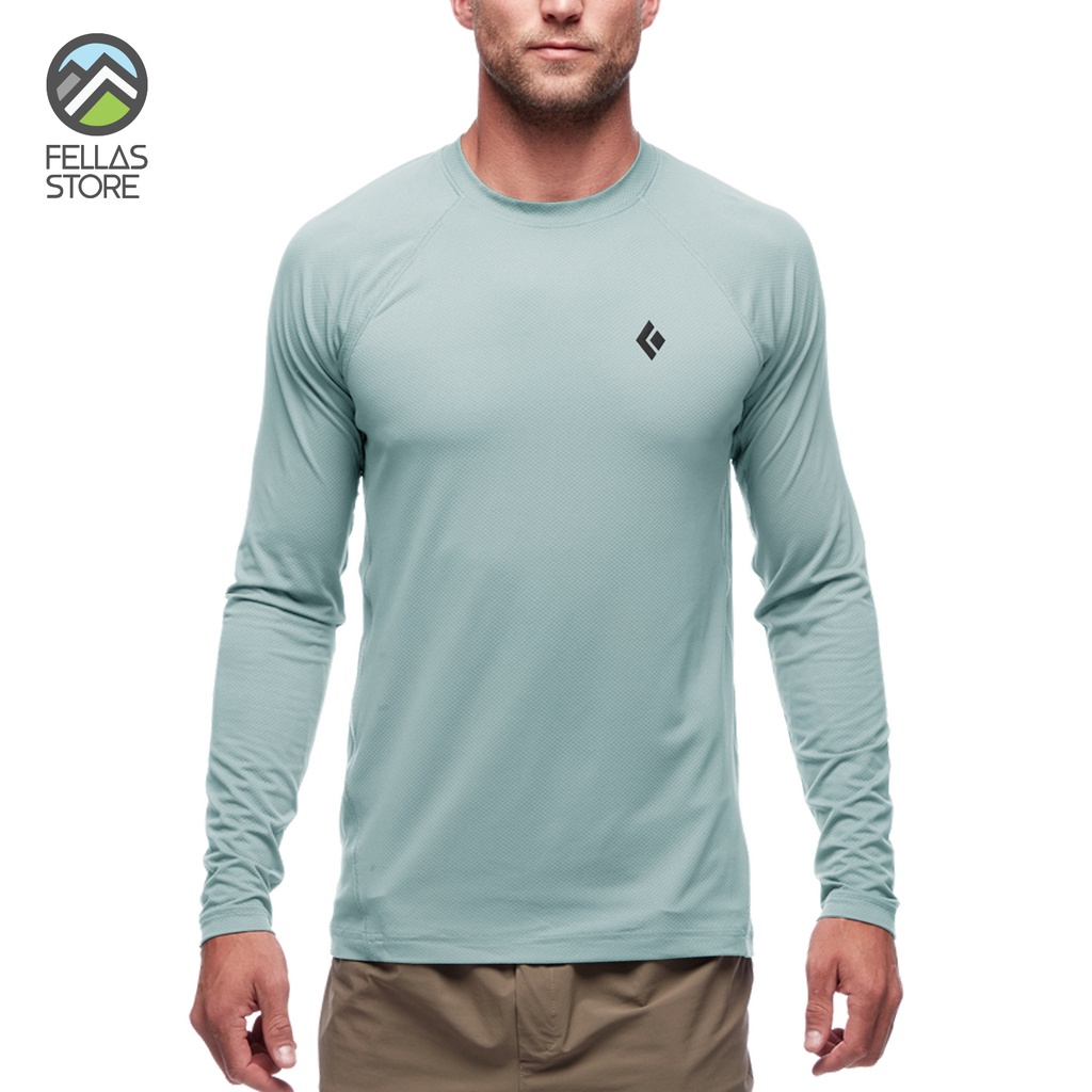 Black Diamond - Alpenglow Long Sleeve Men's Crew Belay Blue