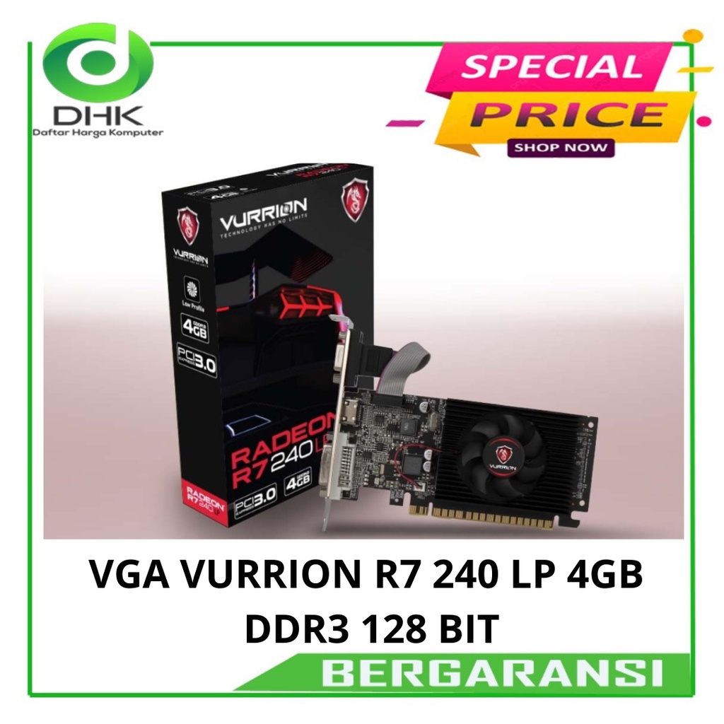 VGA VURRION R7 240 LP 4GB DDR3 128 BIT