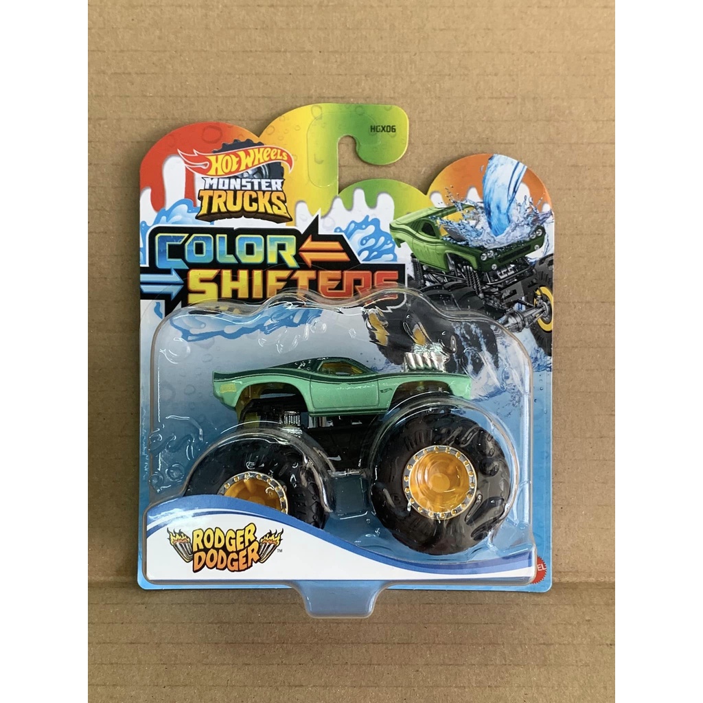 Hotwheels Monster Trucks Color Shifters Rodger Dodger