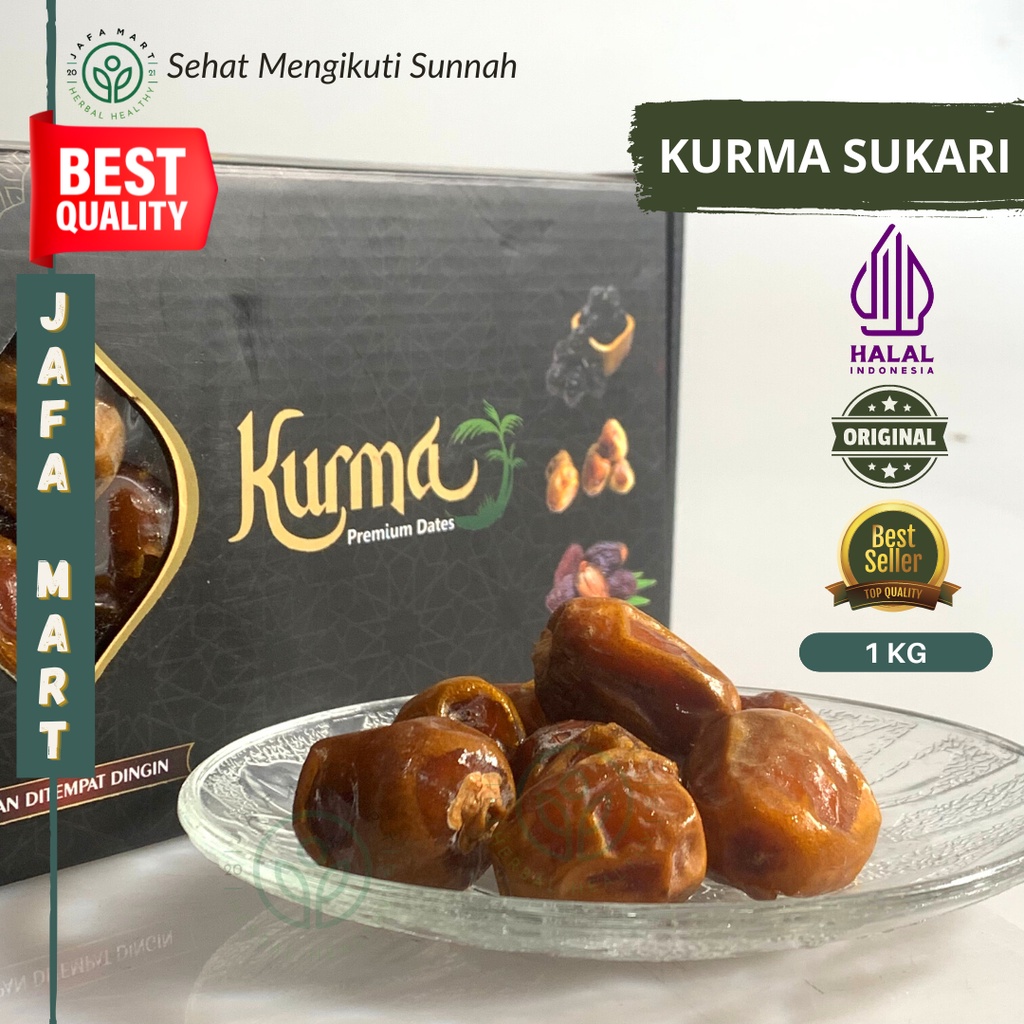 

Kurma Sukari Al-Qassim Dates Asli 1KG - Kurma Sukari Lembut