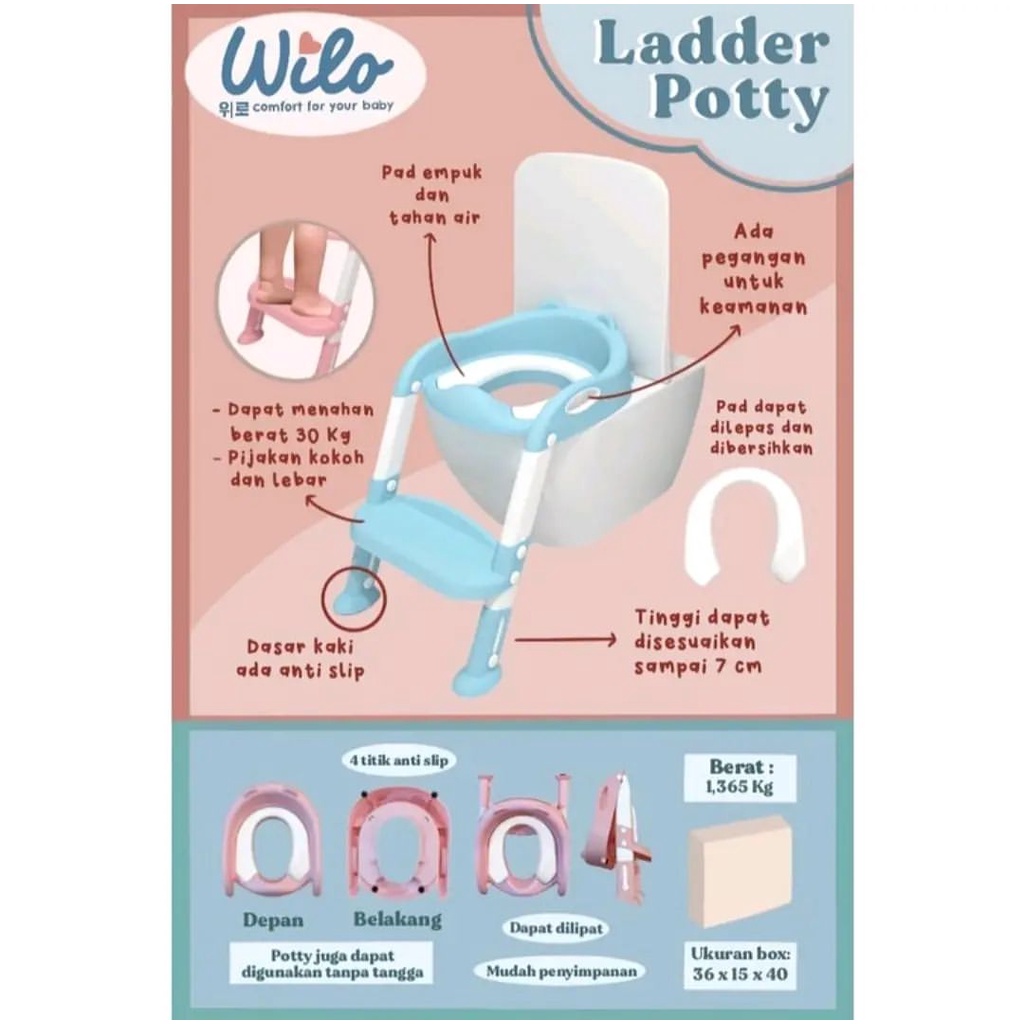 Potty Training Seat&Ladder / Potty Seat/Toilet Training Anak