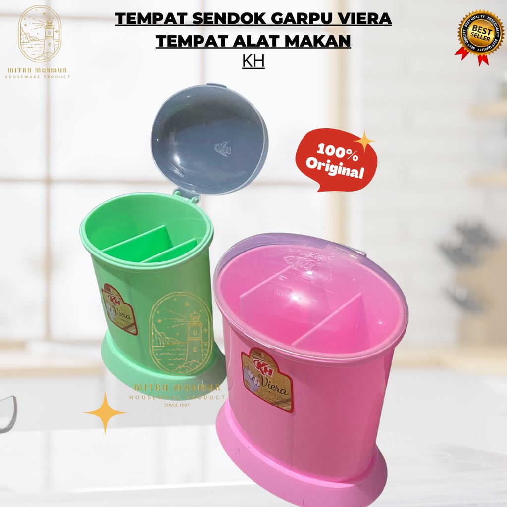 SALE!! TEMPAT SENDOK GARPU VIERA KH / TEMPAT ALAT MAKAN PLASTIK TUTUP / TEMPAT SENDOK MURAH