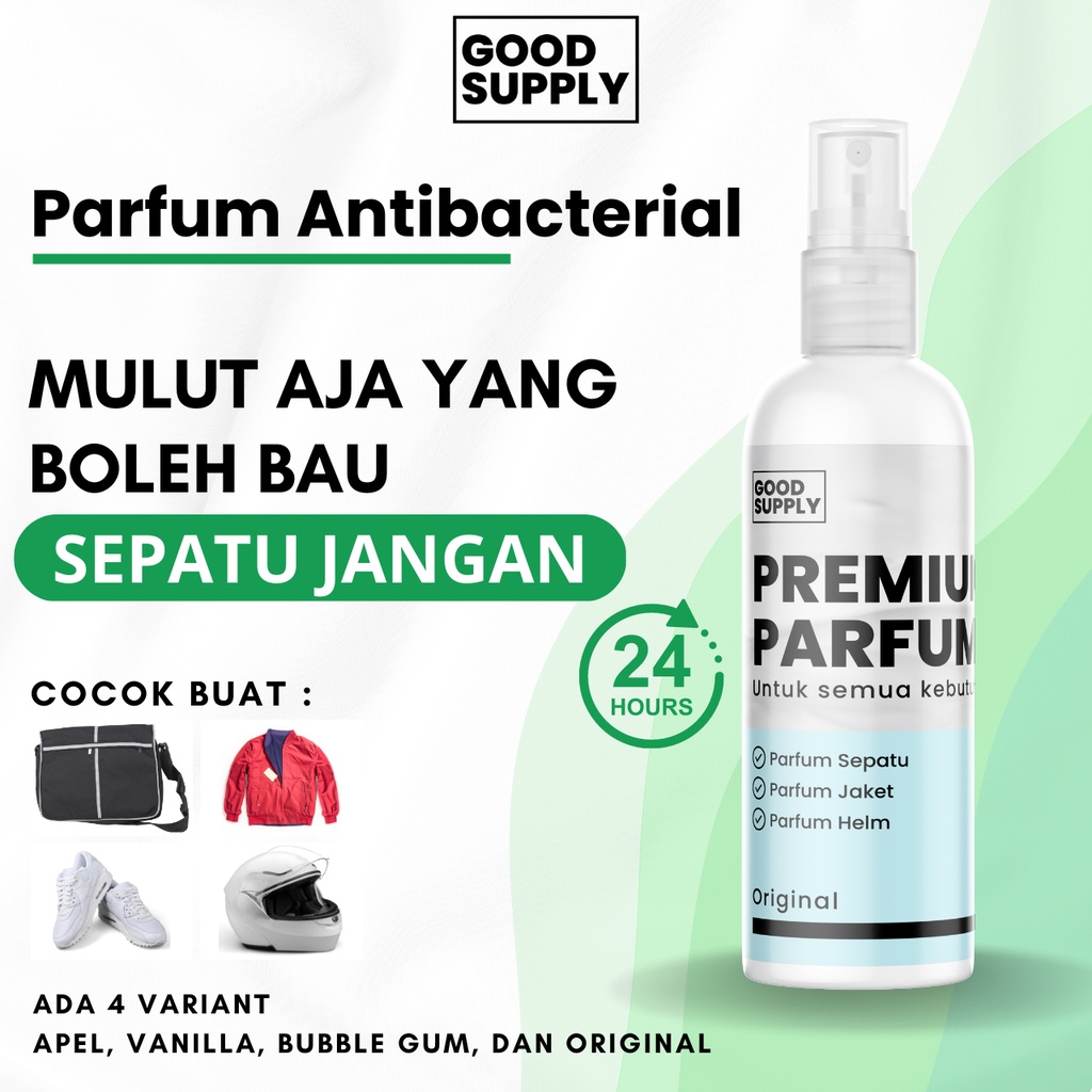 Parfum Serbaguna - Shoes Parfume Deo Aktif Penghilang Bau Tak Tidak Sedap Enak NonAlkohol - Parfum Ruangan Mobil Sofa Karpet - Parfum Pria Cewek Grey Tahan Lama - Parfum Sepatu Jaket Bahan Kulit Helm Motor Anti Bakteri Bacterial