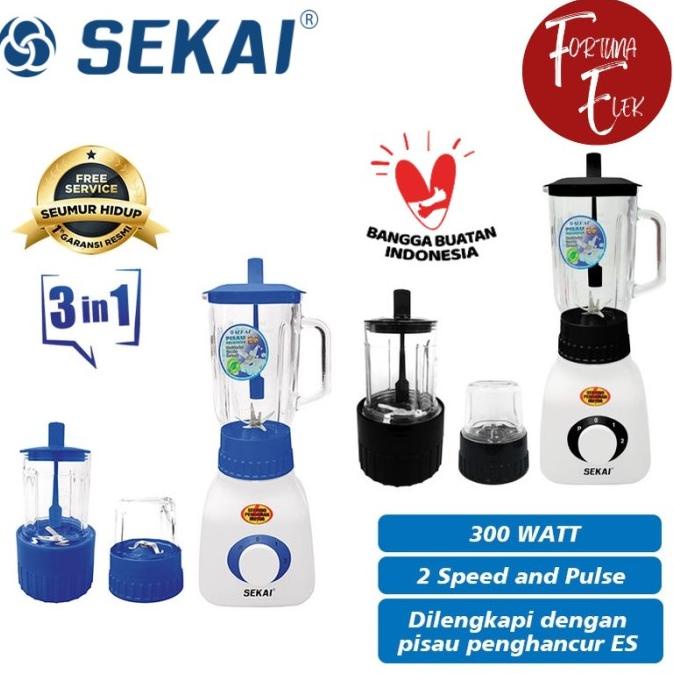 Sekai Blender Kaca 3 In 1 BL 752 GL / BL-752GL