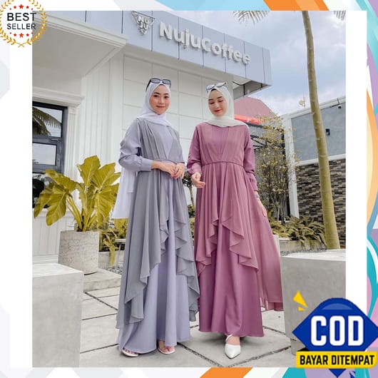 Gamis Wanita Terbaru 2023 Import Games Jumbo Longdres Dewasa Tunik Abaya Turkey Premium Bahan Adem S
