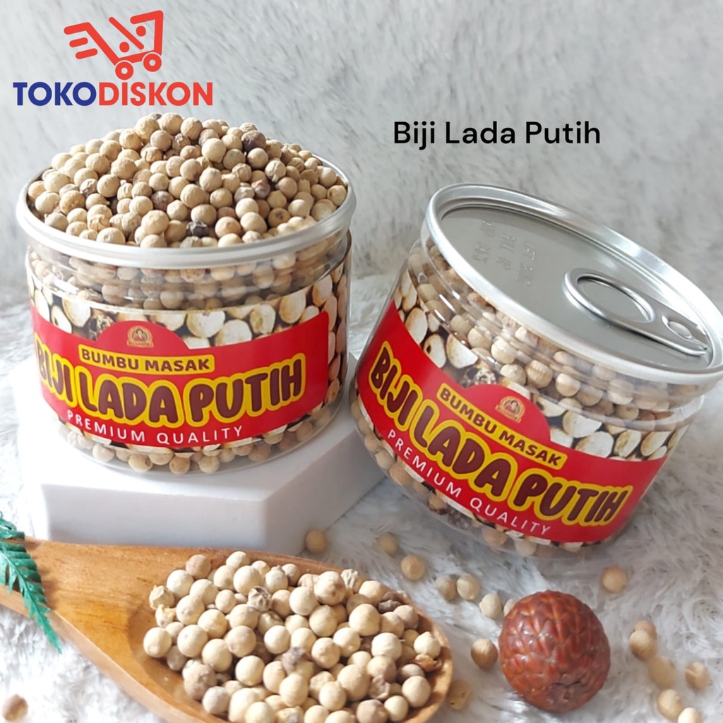 

Can Rempah Biji Lada Putih Asli Bangka Bumbu Dapur Merica Bulat White Pepper Kualitas Premium