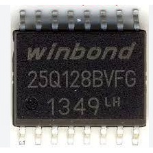 IC SPI FLASH MEMORI EEPROM 25q128 W25Q128BVSG 25Q128BVSG W25Q128 25Q128 128MBit 16MB SOP-16