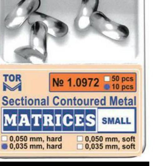 ➯ Alice dental TOR sectional contoured matrices matrix metal matriks ginjal logam anterior ior ⅍