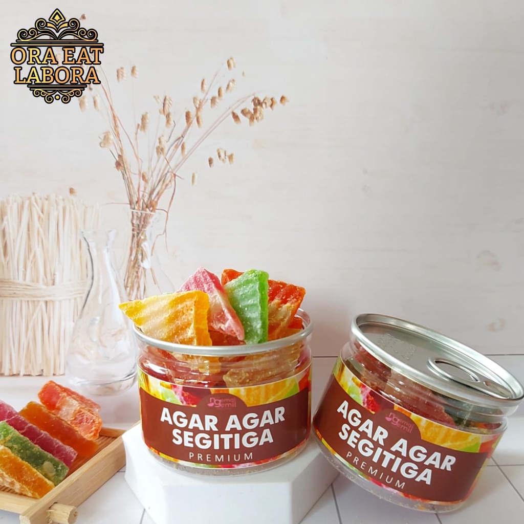 

Can Agar Agar Segitiga Agar Kering Rasa Buah Homemade Kualitas Premium - Ora Eat Labora