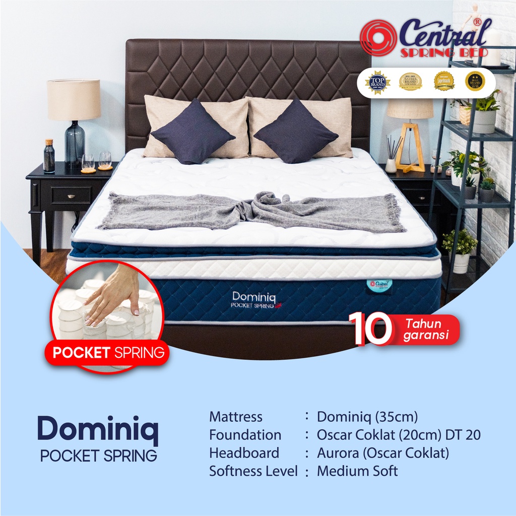 Central Springbed Dominiq Pocket Spring – Bed Set