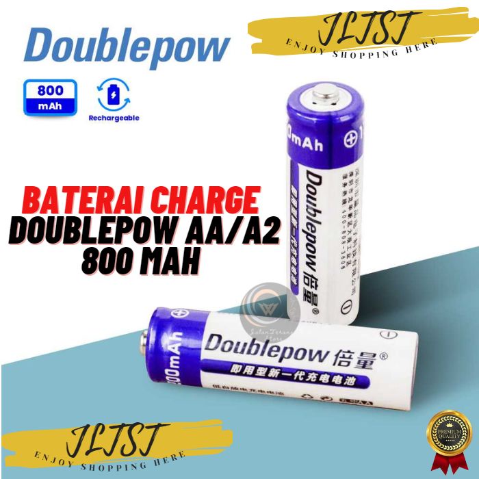 Baterai Rechargeable AA Doublepow 800mAh Batre Charger Battery Casan