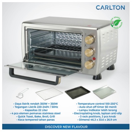 Oven Listrik Carlton Gracia 22 Liter