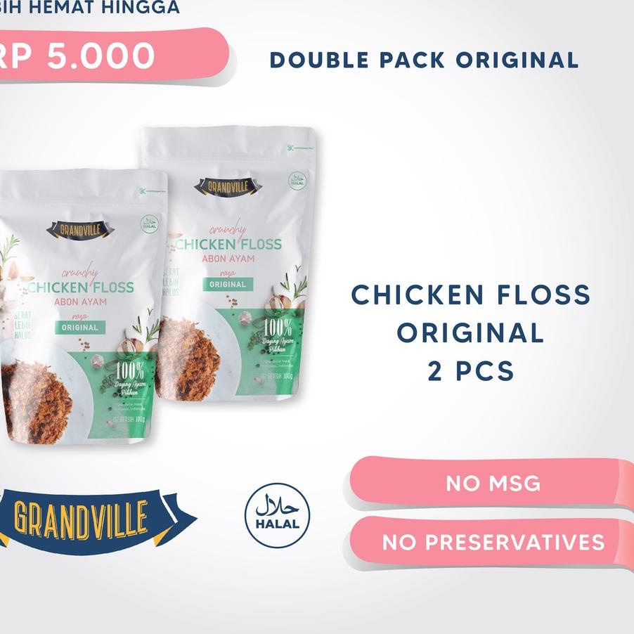 

➷ Grandville Abon AYAM Crunchy Double Pack Original ➧