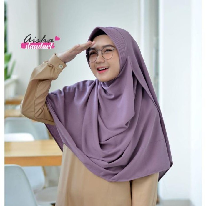 TERLARIS Aisha Instan Uzma Hijab Size Standar / Pasmina Instan / Pastan - Coksu