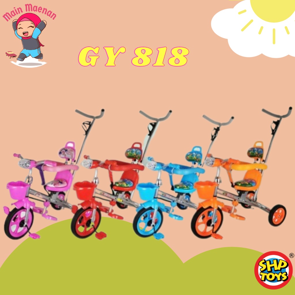 Mainan anak  Maenan Sepeda Anak GYRO GY-818 Dorongan sepeda anak