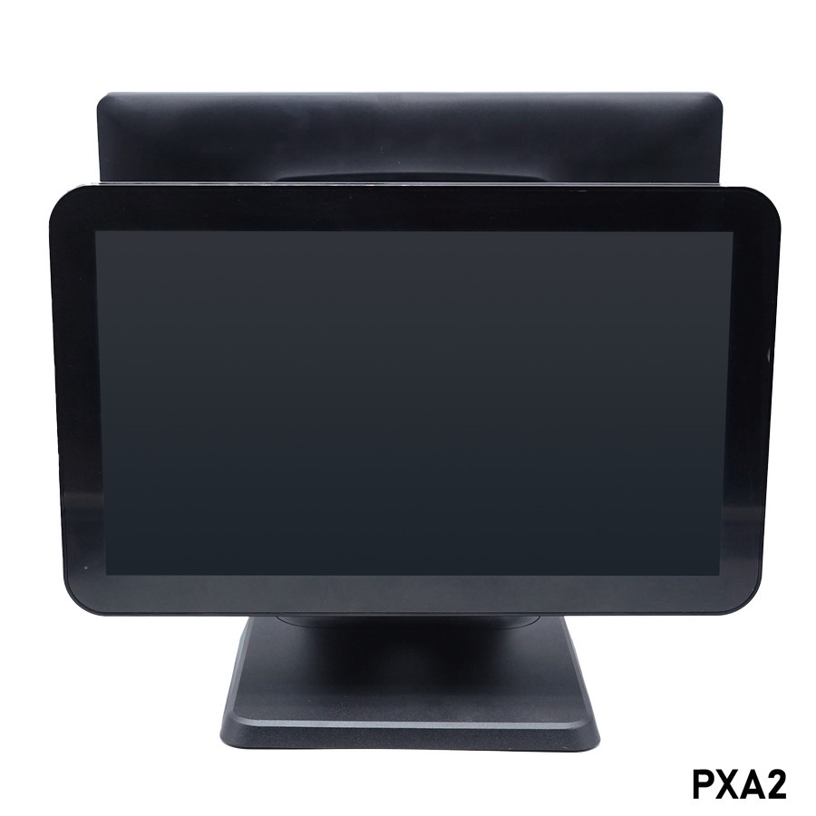 Android 11 POS Desktop mesin kasir IWARE Dual Monitor PXA-02 2/16 GB