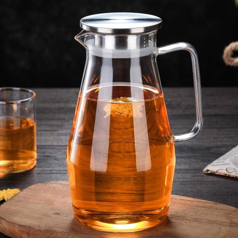 (BISA COD) FTIHSHP  Teko Pitcher Teh Chinese Teapot Maker Glass 1.6L - SL330