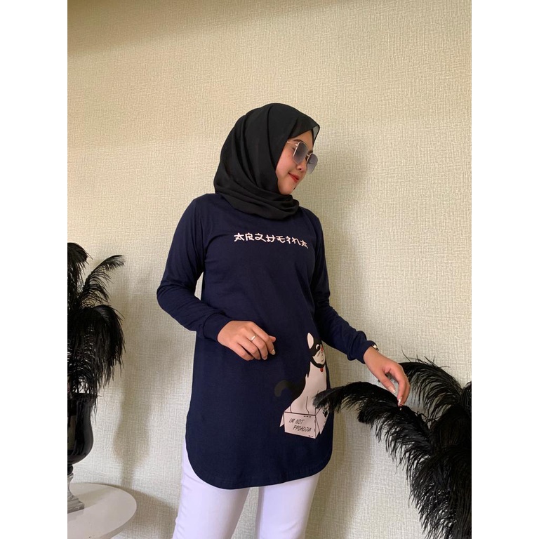 Atasan wanita arzheina Style ootd  terbaru Kaos Atasan wanita trendy Kaos atasan tunik terbaru Kaos 