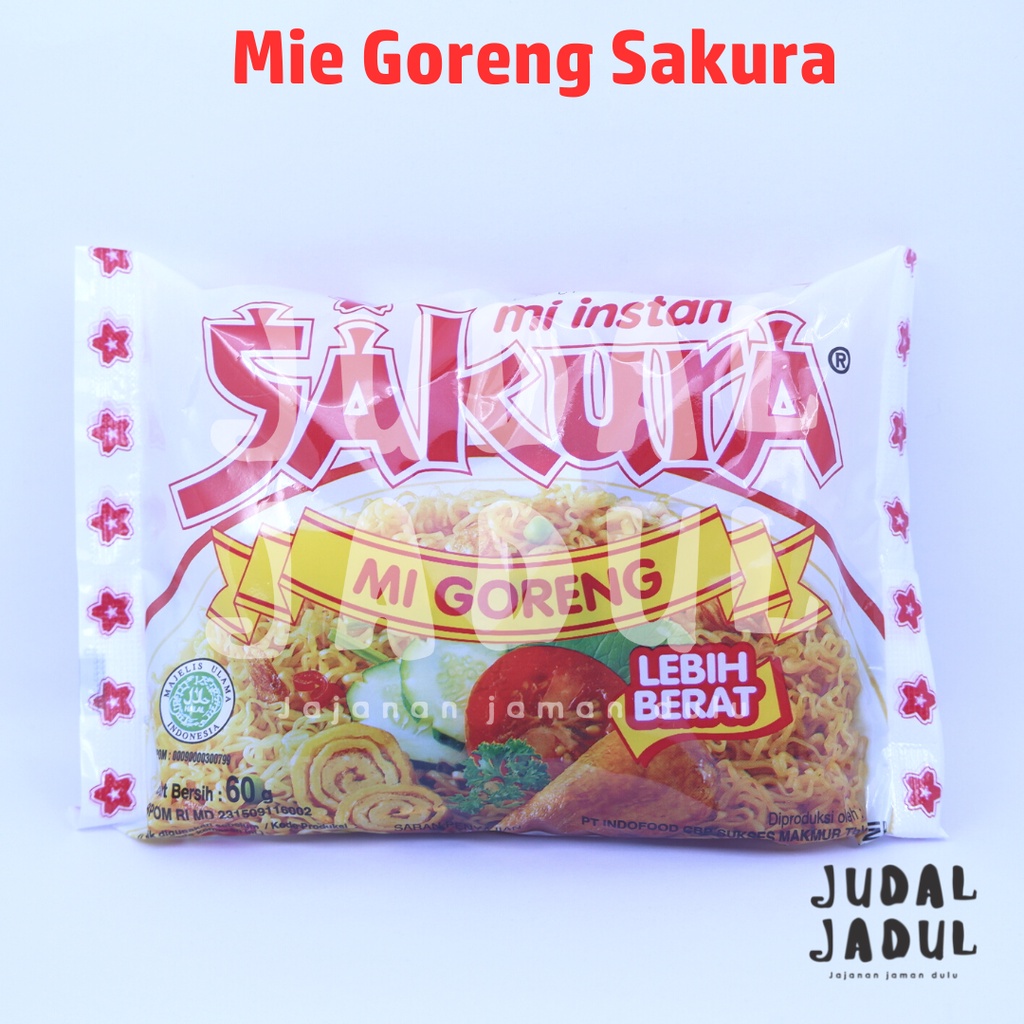 

Mie Sakura Goreng / Mie Instan Jadul 60gr By Judal Jadul
