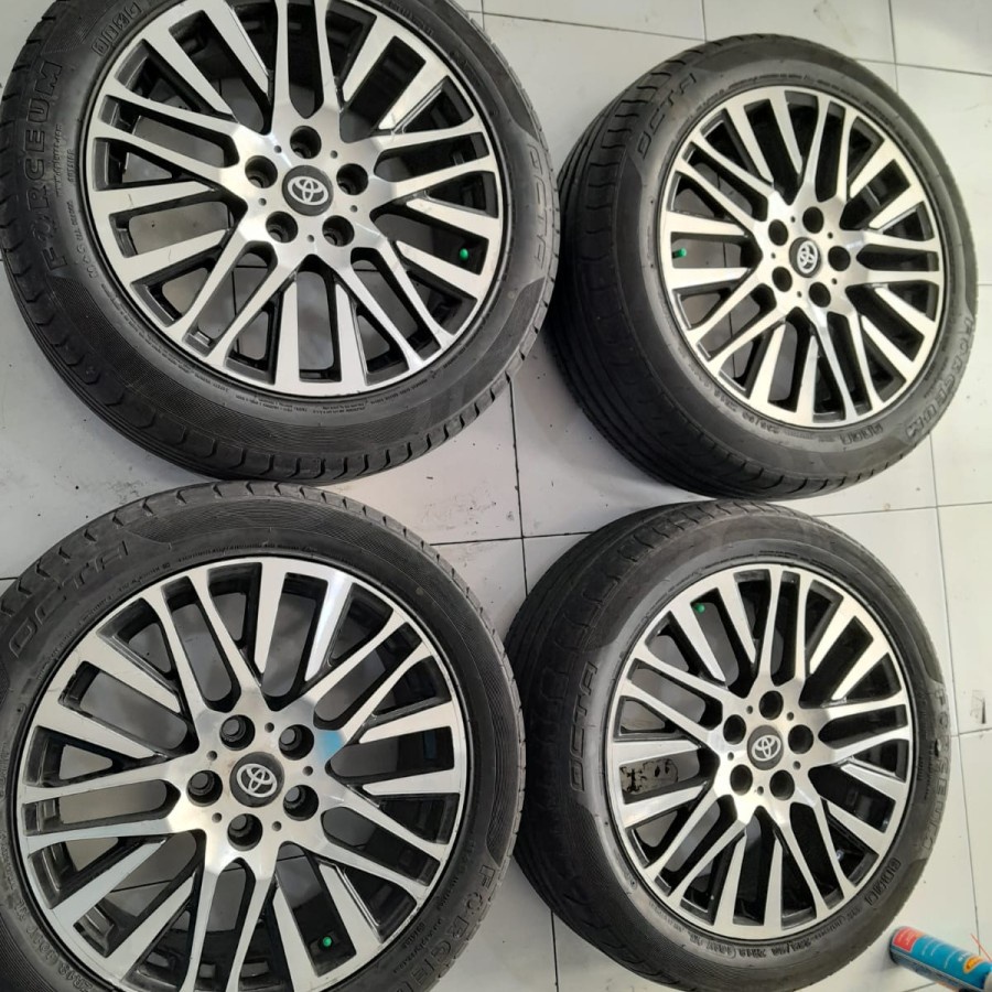 VELG MOBIL BEKAS REP ALPHARD R18X7,5 BAUT 5X114 + BAN 235 50 R18