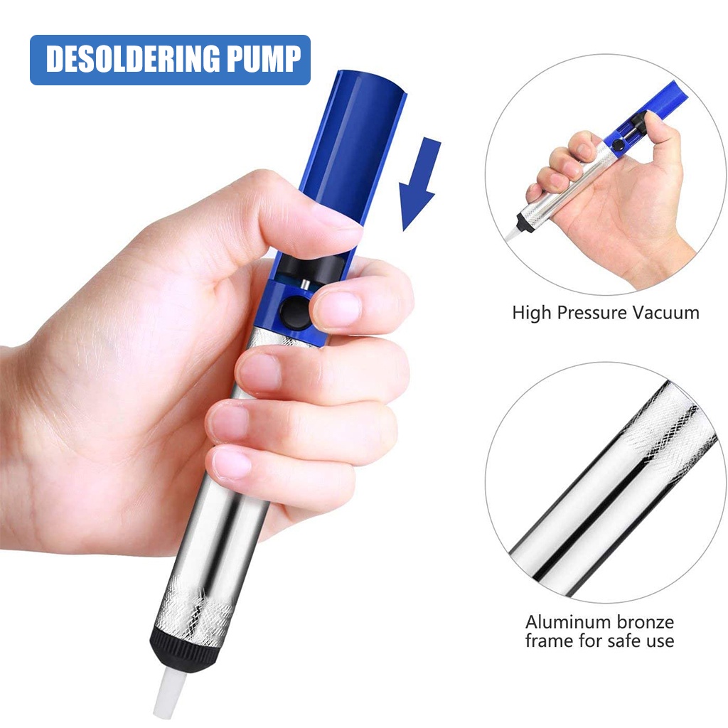 Penyedot Timah Penghisap Tinol Desoldering Pump - Pembersih Tinol Timah Disoldering Pump Penghisap Solder Tint