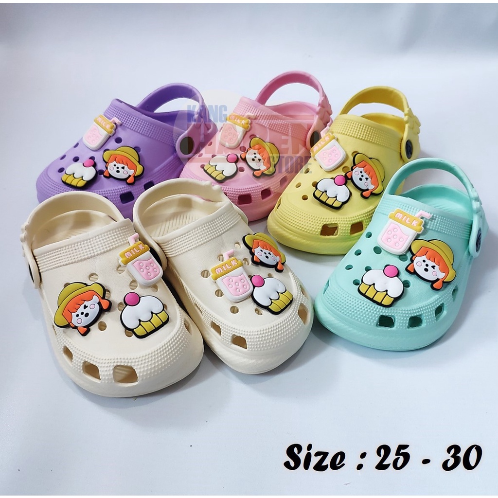 Habenkids Sandal Baim Jibbitz Lucu Anak Perempuan Size 25 -30 M805D