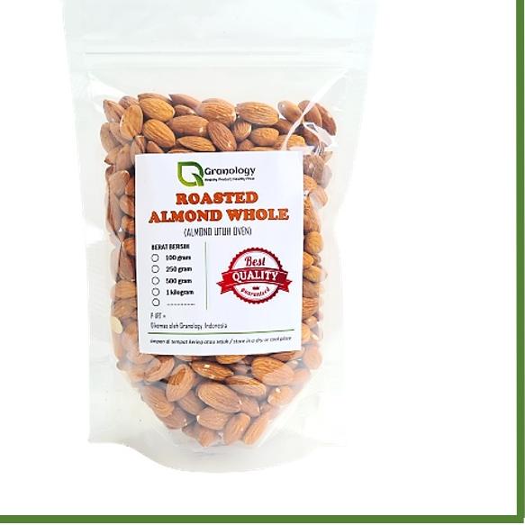 

✹ Roasted Almond Whole / Almond Utuh Oven (500 gram) by Granology ❉