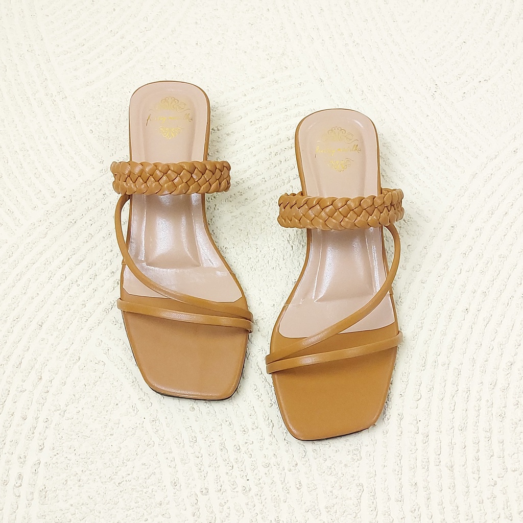 Sandal Heels Wanita Sandal Hak 3 cm M-04