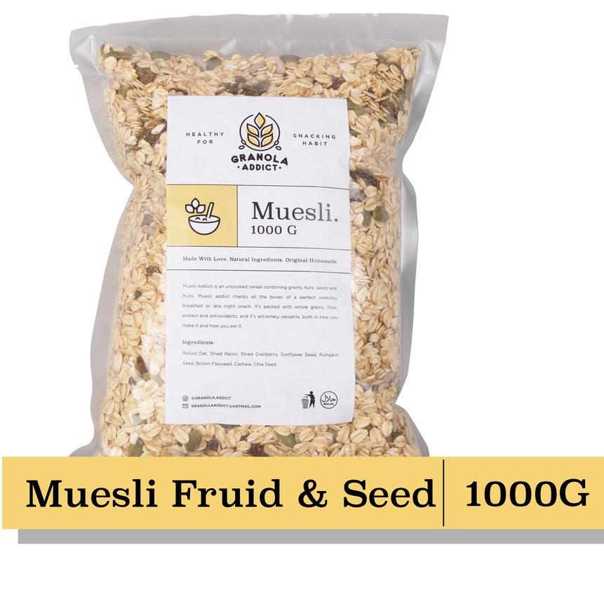 

➾ Granola Addict - Muesli Fruit & Seed 1KG ♝
