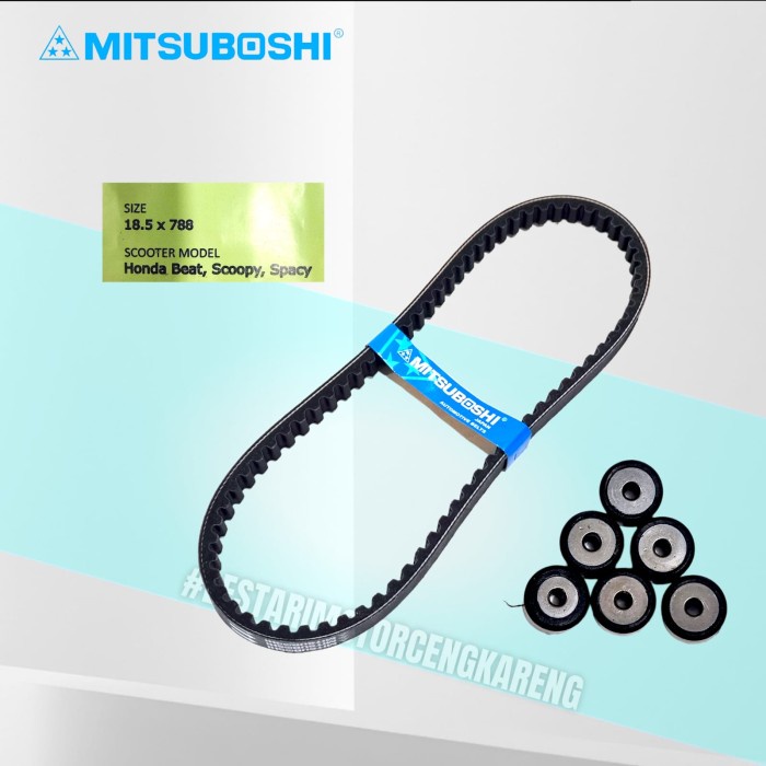 Terlaris Vanbelt V-Belt Beat Karbu Scoopy Karbu Spacy Karbu Komplit Mitsuboshi