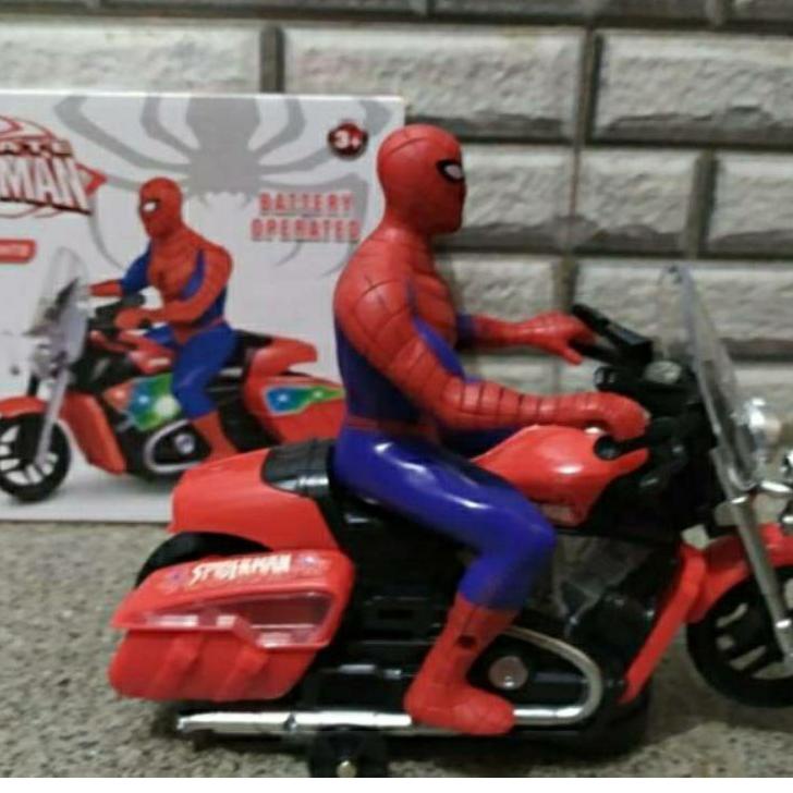 ✹ mainan motor spiderman bump go ☪