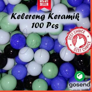 《packingaman》 Kelereng Gundu Keramik Isi 100 / Klereng Gundu Keramik Isi 100 Pcs/ Marbles