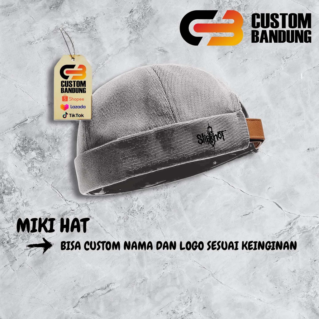 Topi Miki hat  Slipknot Miki Hat Peci Miki hat Topi Miki hat Anak &amp; Dewasa Topi Brimless Premium