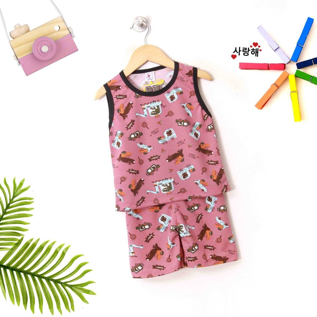 Setelan Singlet Anak laki-laki 1-9 Tahun / Setelan Singlet Anak Laki Laki Full Print / Setelan Singlet Anak Cowok/ Setelan Anak Full Print / Setelan Singlet Anak Full Motif Gambar